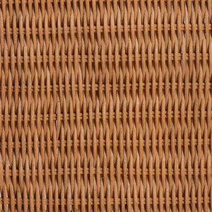 Bali & Pari Abigale Handwoven Rattan Dining Chair Artisan Wicker Arms Coastal