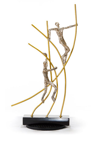 Vig Furniture Sz0238 Elegant Modern Bronze Acrobats Sculpture - Unique Design, Sturdy Craftsmanship For Decor Bronze  Vgthsz0238-brz