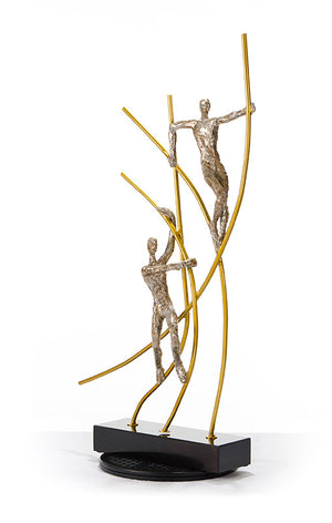 Vig Furniture Sz0238 Elegant Modern Bronze Acrobats Sculpture - Unique Design, Sturdy Craftsmanship For Decor Bronze  Vgthsz0238-brz