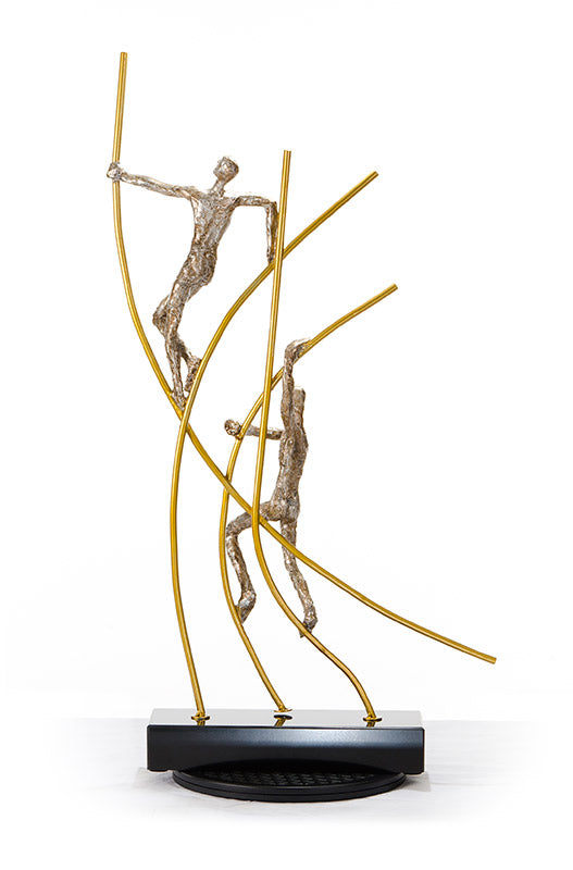 Vig Furniture Sz0238 Elegant Modern Bronze Acrobats Sculpture - Unique Design, Sturdy Craftsmanship For Decor Bronze  Vgthsz0238-brz