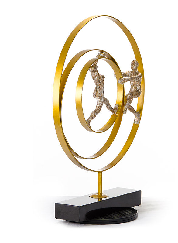 Vig Furniture Sz0240 Elegant Bronze Acrobats-rings Sculpture - Unique Design, Sturdy Craftsmanship For Home Decor Bronze  Vgthsz0240-brz