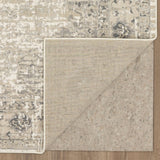 Karastan Rugs Zephyr Acropolis Machine Woven Triexta Traditional Area Rug Alabaster 2' 4" x 7' 10"