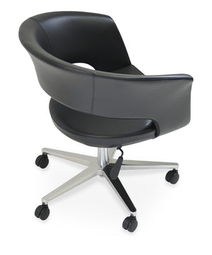 Soho Concept Bottega Arm Office Chair - Ergonomic Design, 10-year Guarantee, Stylish Upholstery Options! Black  Soho-concept-dining-chair-12653