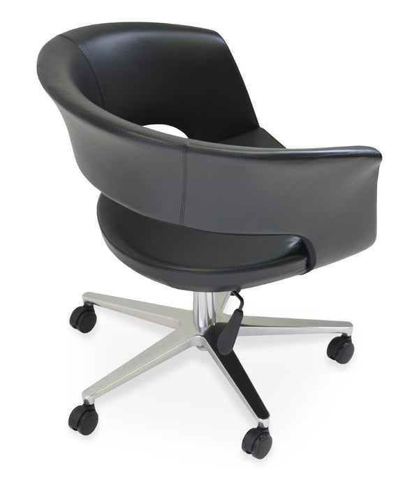 Soho Concept Bottega Arm Office Chair - Ergonomic Design, 10-year Guarantee, Stylish Upholstery Options! Black  Soho-concept-dining-chair-12653
