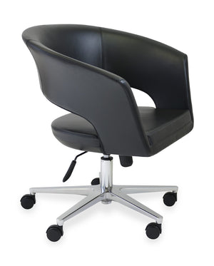 Soho Concept Gakko Office Chair - Italian Ppm Upholstery, 5-year Guarantee, Adjustable Height, Modern Design Black  Soho-concept-dining-chair-11610