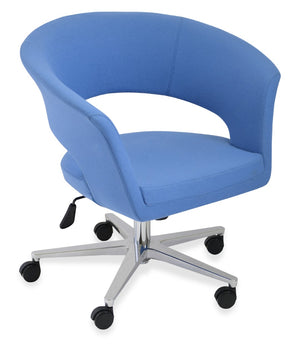 Soho Concept Bottega Arm Executive Office Chair - Luxurious Upholstery, Ergonomic Design, 10-year Guarantee, Blue Blue  Soho-concept-dining-chair-11609