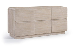 Meridian Furniture Adagio Oak Veneer Dresser with Soft Close Drawers for Stylish and Functional Modern Bedrooms Natural AdagioNatural-D
