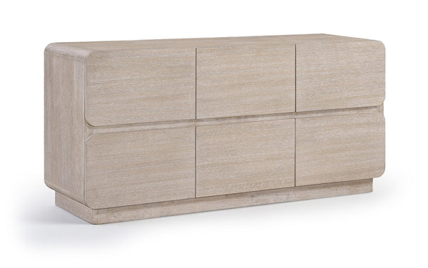 Meridian Furniture Adagio Oak Veneer Dresser with Soft Close Drawers for Stylish and Functional Modern Bedrooms Natural AdagioNatural-D