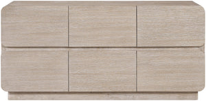 Meridian Furniture Adagio Oak Veneer Dresser with Soft Close Drawers for Stylish and Functional Modern Bedrooms Natural AdagioNatural-D