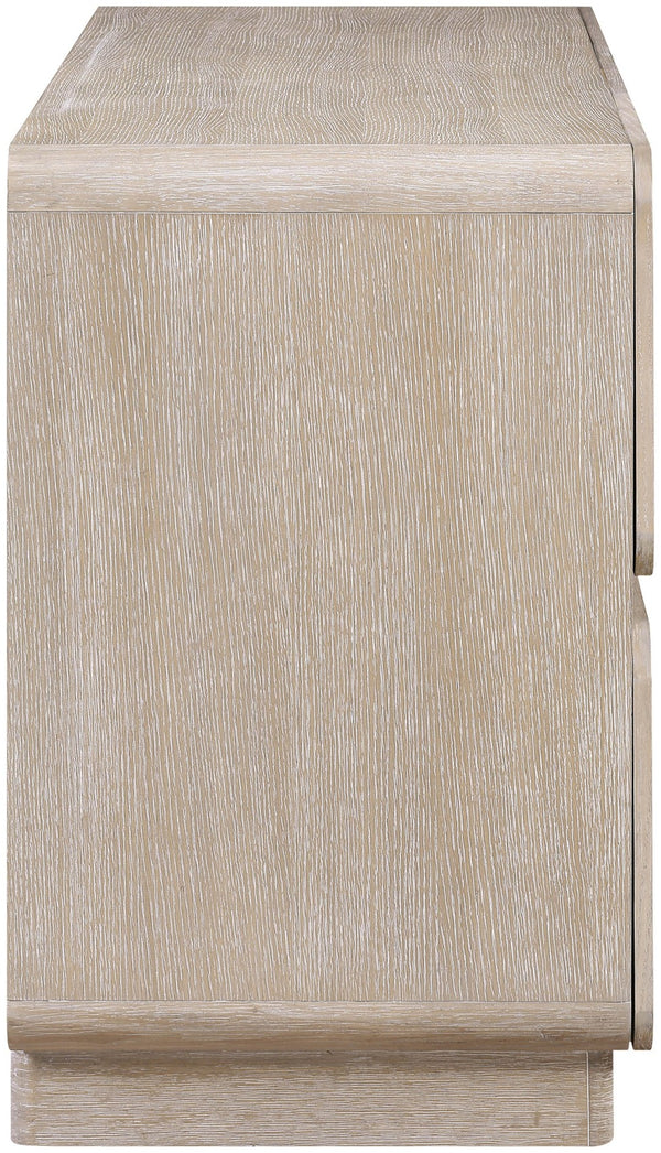 Meridian Furniture Adagio Oak Veneer Dresser with Soft Close Drawers for Stylish and Functional Modern Bedrooms Natural AdagioNatural-D
