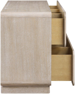 Meridian Furniture Adagio Oak Veneer Dresser with Soft Close Drawers for Stylish and Functional Modern Bedrooms Natural AdagioNatural-D