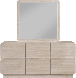 Meridian Furniture Adagio Oak Veneer Dresser with Soft Close Drawers for Stylish and Functional Modern Bedrooms Natural AdagioNatural-D