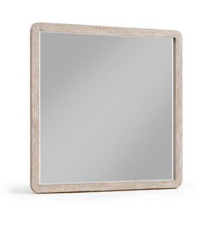 Meridian Furniture Adagio Oak Veneer Wall Mirror with Rich Wood Finish for Bedroom or Entryway Decor Display Natural AdagioNatural-M