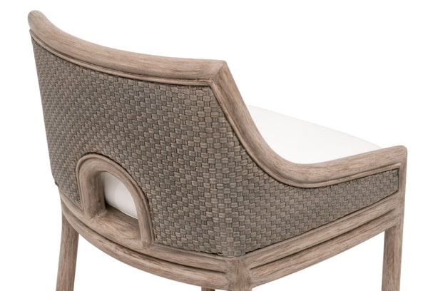 Essentials For Living Adamo Counter Stool - Elegant French Gray Design With Durable Livesmart Fabric & Sturdy Base Support French Gray Cabana Loom,Livesmart Peyton,Pearl,French Gray Mahogany Solid Mahogany Wood,Cabana Loom,Metal 6813cs.Fgry/Lpprl/Fg