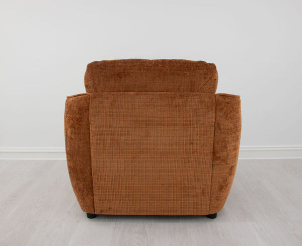 Zeugma Adale Velvet Armchair In Sienna Rose - Luxurious Tufted Design, Fully Assembled, Modern Elegance   Nc1655 Brick Red,