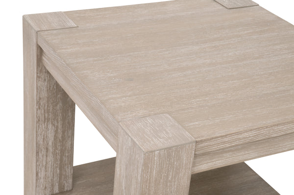 Adler End Table Natural Gray Acacia 6129-ET.NG Essentials for Living