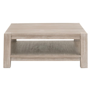 Adler Square Coffee Table Natural Gray Acacia 6129-SQCT.NG Essentials for Living