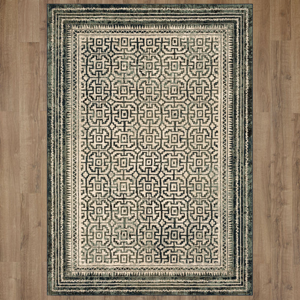 Rendition Adras Modern Area Rug - Durable Triexta Design for Stylish Living Spaces, Easy Care & Plush Comfort