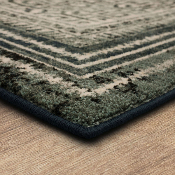 Karastan Rugs Rendition by Stacy Garcia Home Adras Machine Woven Triexta Modern/Contemporary Area Rug Blue Teal 2' 4" x 7' 10"