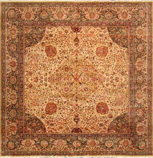 Pasargad Home Agra Collection Hand-knotted Lamb's Wool Area Rug – Timeless Elegance For Any Space   Ph-260 10x11