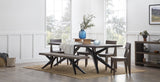 Ironwood Collection Dining Bench Salt Flat - Ironwood Collection Dining Bench Dark Vinegar finish SFIRONBCH00DV Malouf