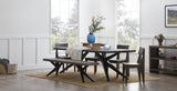 Ironwood Collection Dining Bench Salt Flat - Ironwood Collection Dining Bench Dark Vinegar finish SFIRONBCH00DV Malouf