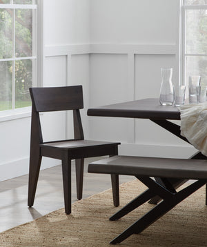 Ironwood Collection Dining Chair Salt Flat - Ironwood Collection Dining Chair Dark Vinegar finish SFIRONCHR00DV Malouf