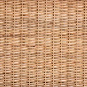 Bali & Pari Alaina Handwoven Rattan Two Tier Rolling Kitchen Cart for Coastal Boho Homes