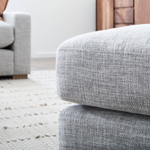 Alder Collection Ottoman Salt Flat - Alder Collection Ottoman Cloud Gray SFALDEOTT00GR Malouf