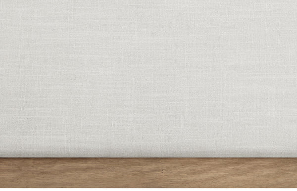 Alfie Cream Linen Textured Fabric Twin Bed AlfieCream-T Meridian Furniture