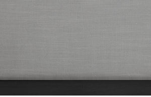 Alfie Grey Linen Textured Fabric Twin Bed AlfieGrey-T Meridian Furniture