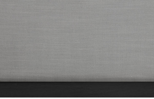 Alfie Grey Linen Textured Fabric Twin Bed AlfieGrey-T Meridian Furniture