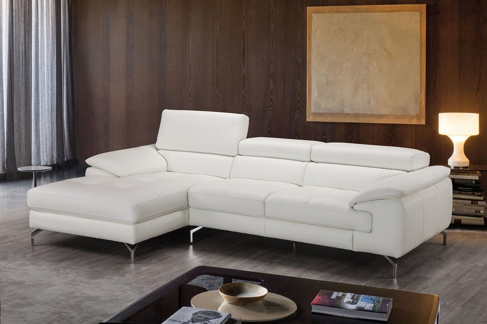 Alice Premium Leather Sectional - Modern Comfort with Italian Craftsmanship for Chic Living Spaces