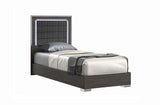 Alice Matte Gray Twin Bed