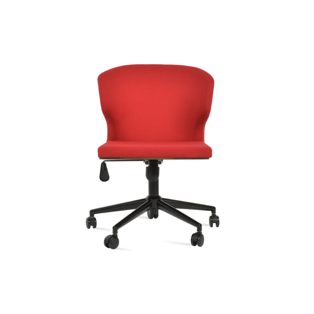 Soho Concept Amed Office Chair - Premium Camira Era Fabric, 10-year Guarantee, Supports 400 Lbs, Adjustable Height Black,Red  Soho-concept-dining-chair-11620