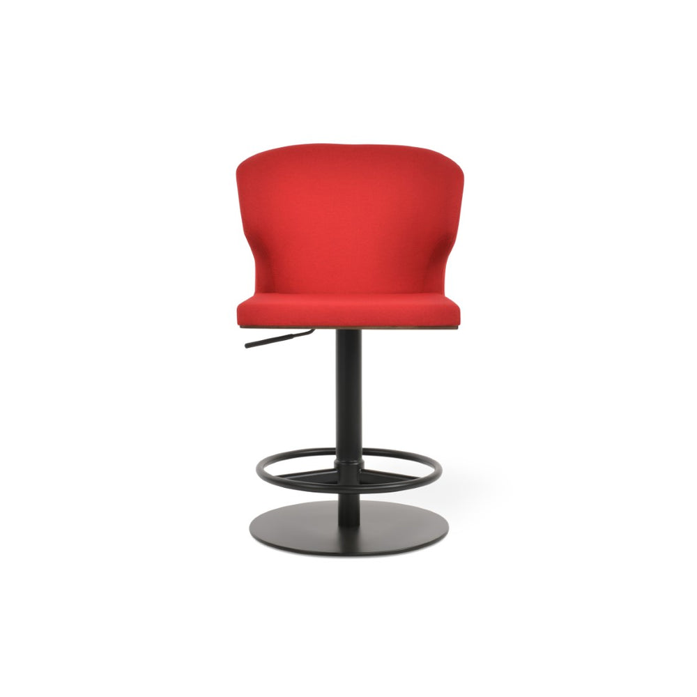 Soho Concept Amed Piston Barstools & Counterstools - Stylish Camira Era Fabric, 10-year Guarantee, Durable Design Black,Red  Soho-concept-dining-chair-10225