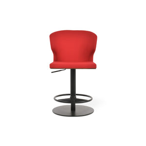 Soho Concept Amed Piston Barstools & Counterstools - Stylish Camira Era Fabric, 10-year Guarantee, Durable Design Black,Red  Soho-concept-dining-chair-10225