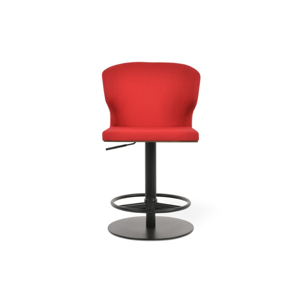 Soho Concept Amed Piston Barstools & Counterstools - Stylish Camira Era Fabric, 10-year Guarantee, Durable Design Black,Red  Soho-concept-dining-chair-10225