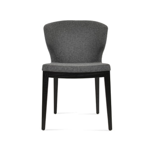 Soho Concept Amed Wood Dining Chair - Premium Camira Blazer Wool, 10-year Guarantee, Durable & Stylish Design Ash,Black,Dark Grey  Soho-concept-dining-chair-00161