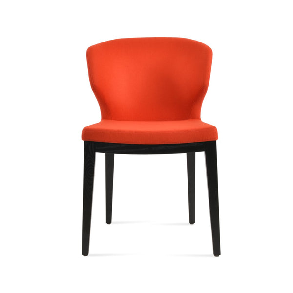 Soho Concept Amed Wood Dining Chair - Premium Camira Blazer Wool, 10-year Guarantee, Durable & Stylish Design Ash,Black,Orange  Soho-concept-dining-chair-00162