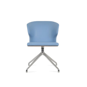Soho Concept Amed Spider Swivel Chair – Stylish Leatherette Dining Chair With 2-year Guarantee & Premium Finish Blue  Soho-concept-dining-chair-00200