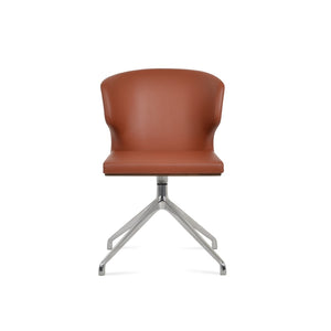 Soho Concept Amed Spider Swivel Chair – Stylish Leatherette Dining Chair With 2-year Guarantee & Premium Finish Cinnamon  Soho-concept-dining-chair-00201