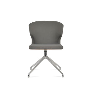 Soho Concept Amed Spider Swivel Chair - Elegant Boucle, Velvet & Nubuck Fabrics, 10-year Guarantee, Perfect For Dining Grey  Soho-concept-dining-chair-00202