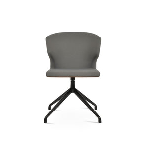 Soho Concept Amed Spider Swivel Chair - Elegant Boucle, Velvet & Nubuck Fabrics, 10-year Guarantee, Perfect For Dining Black,Grey  Soho-concept-dining-chair-00208