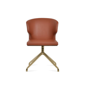 Soho Concept Amed Spider Swivel Chair – Stylish Leatherette Dining Chair With 2-year Guarantee & Premium Finish Gold  Soho-concept-dining-chair-00215