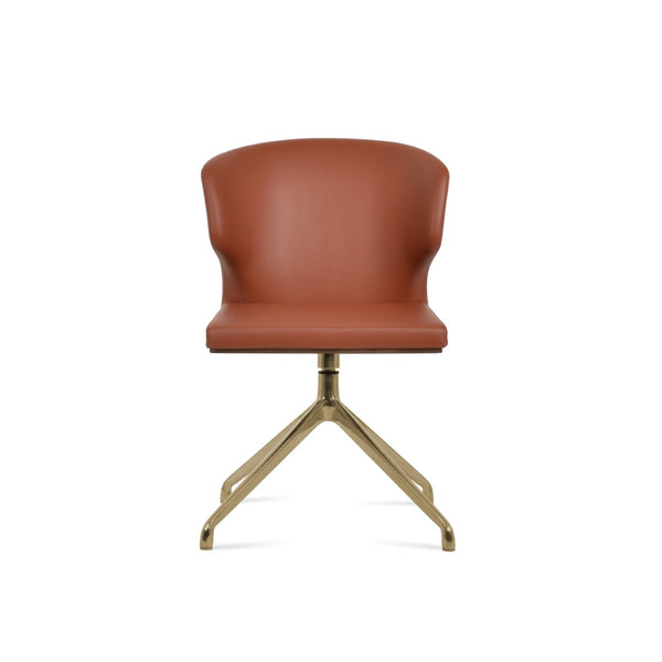 Soho Concept Amed Spider Swivel Chair – Stylish Leatherette Dining Chair With 2-year Guarantee & Premium Finish Gold  Soho-concept-dining-chair-00215