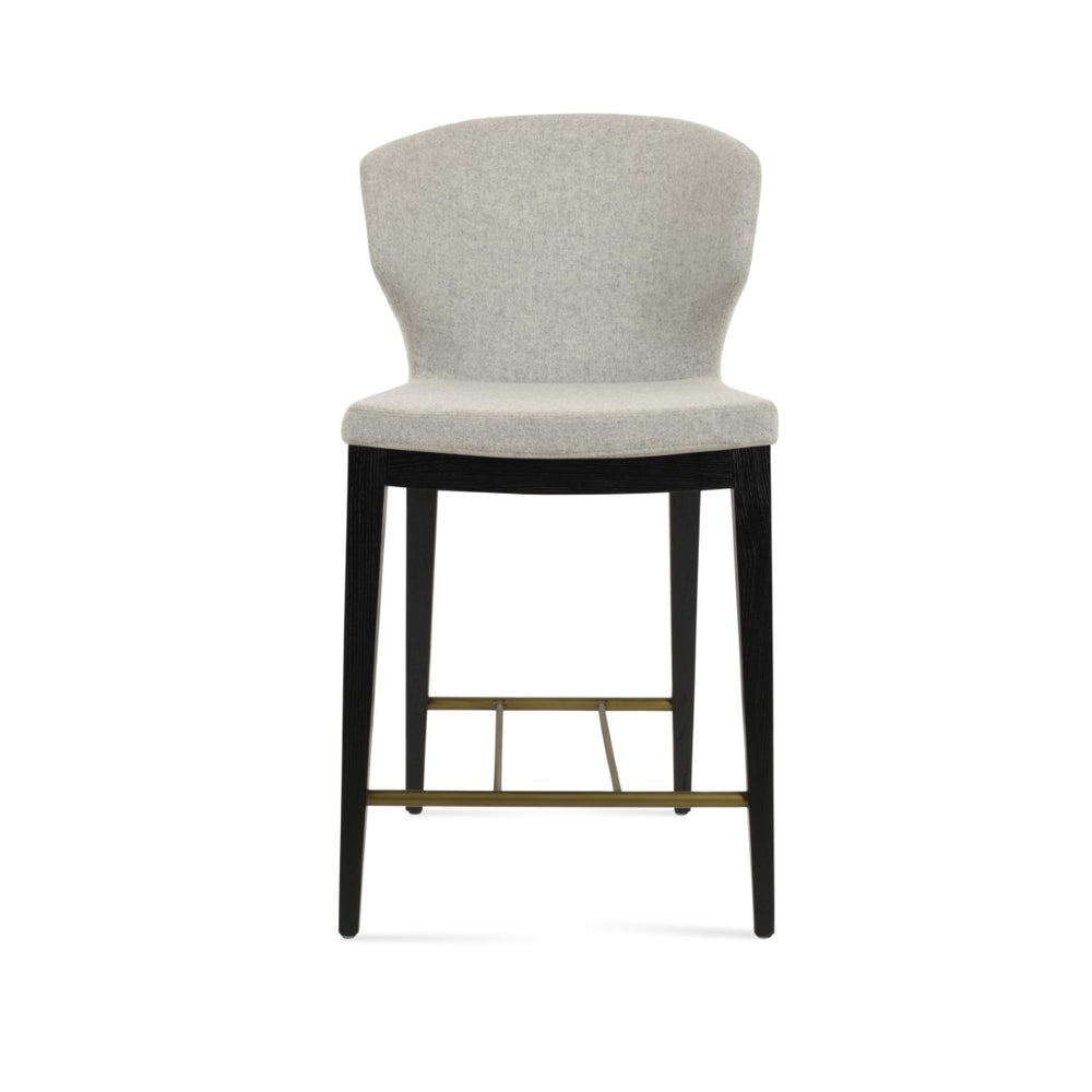 Soho Concept Amed Barstools & Counterstools - Premium Camira Wool Fabric With 10-year Guarantee & Stylish Options Black,Ash,Silver  Soho-concept-dining-chair-10235