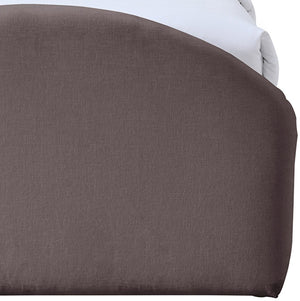 Meridian Furniture Andaz Chenille Upholstered Twin Trundle Bed with Arched Headboard for Modern Guest Rooms Purple AndazPurple-TDL