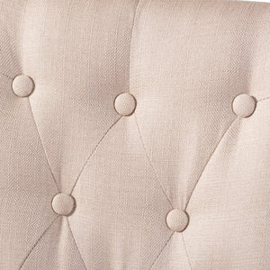 Baxton Studio Baxton Studio Gardner Modern Dining Chairs Set of 4 – Stylish Tufted Upholstered Comfort & Durability Beige Andrew-DC-10-Buttons-Beige