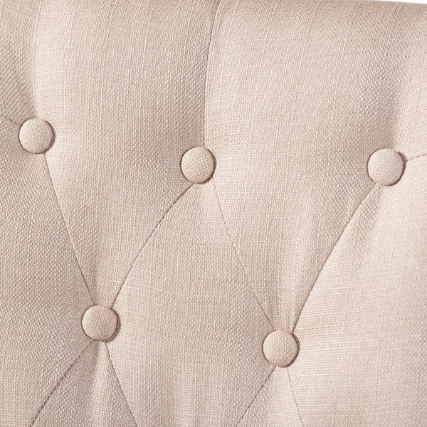 Baxton Studio Baxton Studio Gardner Modern Dining Chairs Set of 4 – Stylish Tufted Upholstered Comfort & Durability Beige Andrew-DC-10-Buttons-Beige